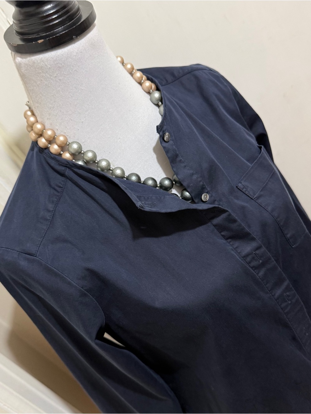 Ann Taylor Navy Women's Button-Down Shirt